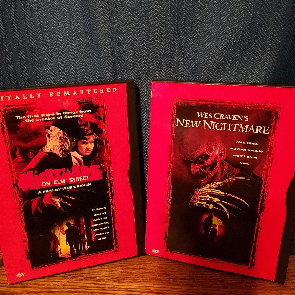 Lot Of 2 Dvds A Nightmare On Elm Street 1 & 7 Pre-Owned Tested Working Good Shap
